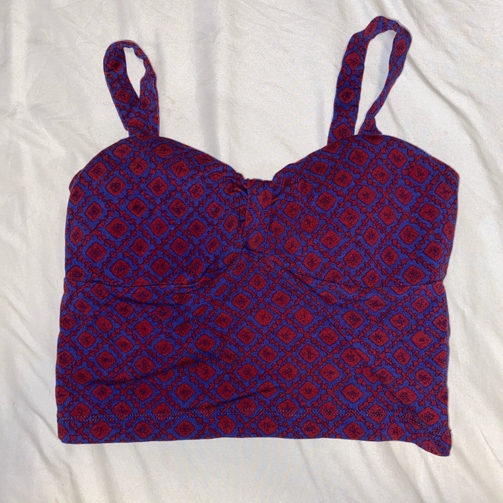 Geometric crop top